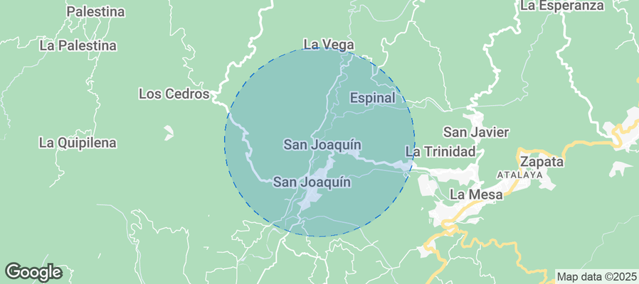 San Joaquín Airbnb map